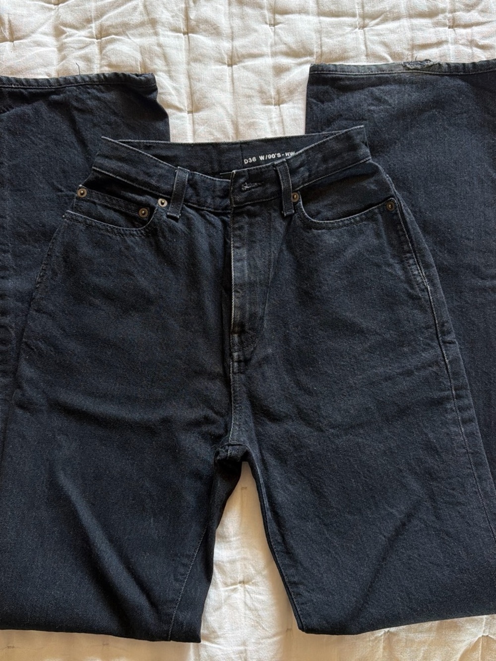 Saint Laurent 90’s HW Black Denim - Picture 2 of 9